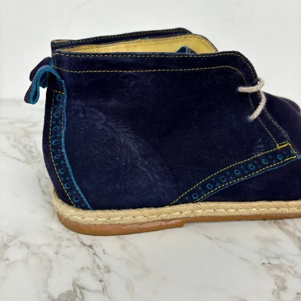 Robert Graham Men's Navy Blur Kamiko Chukka Boot Sz 12 - Picture 3 of 12